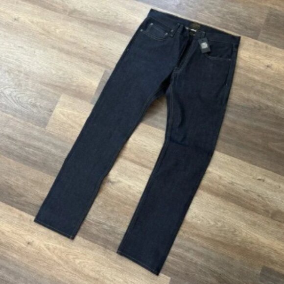 Filson Muleskinner Straight Leg Jeans Mens 32x33 Raw Indigo 13 Oz Denim USA DESC